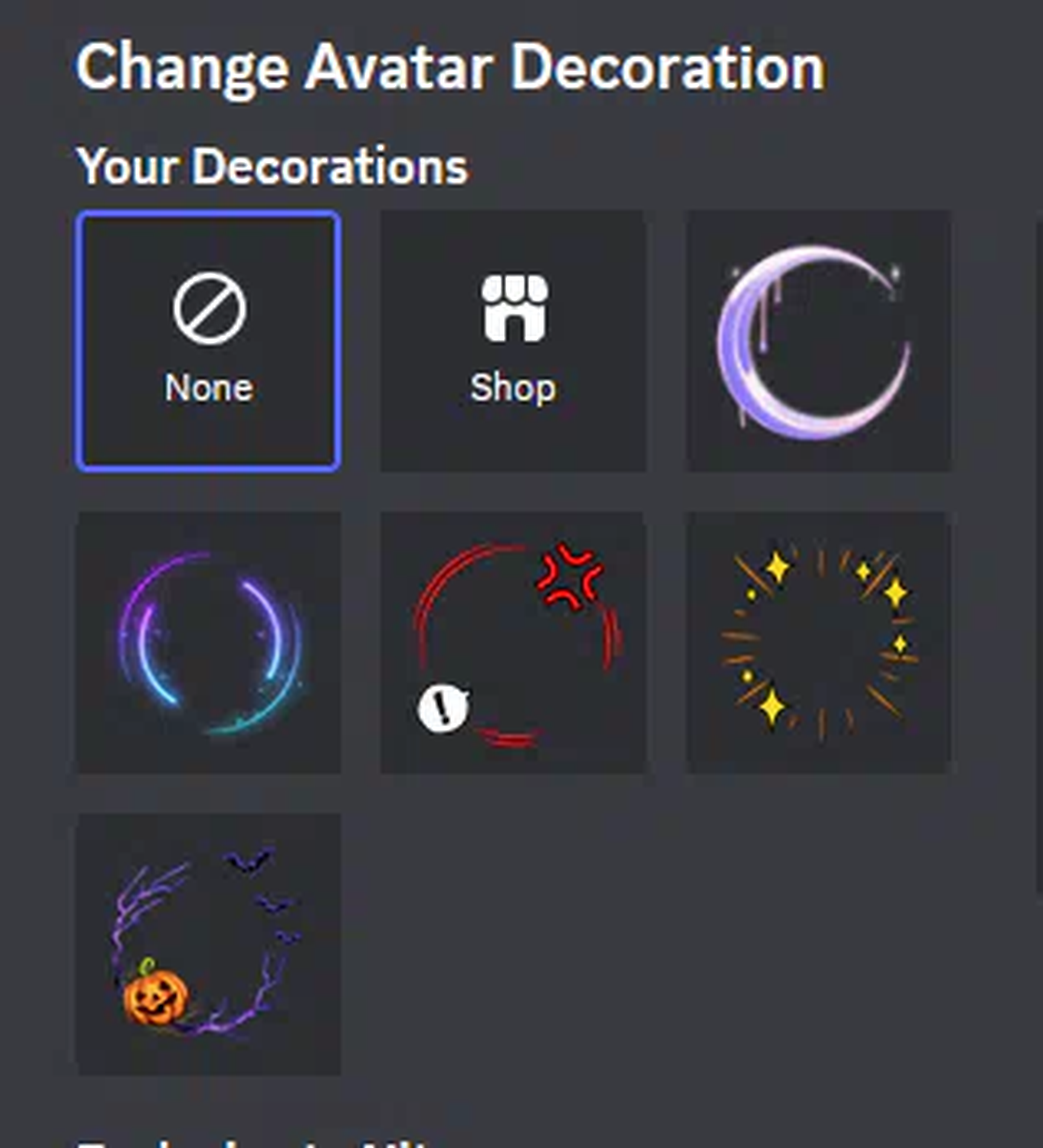 2017 glitched badge avatar decorations preview