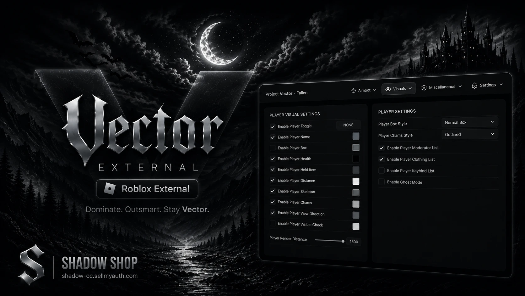 Vector External - Shadow Cheats