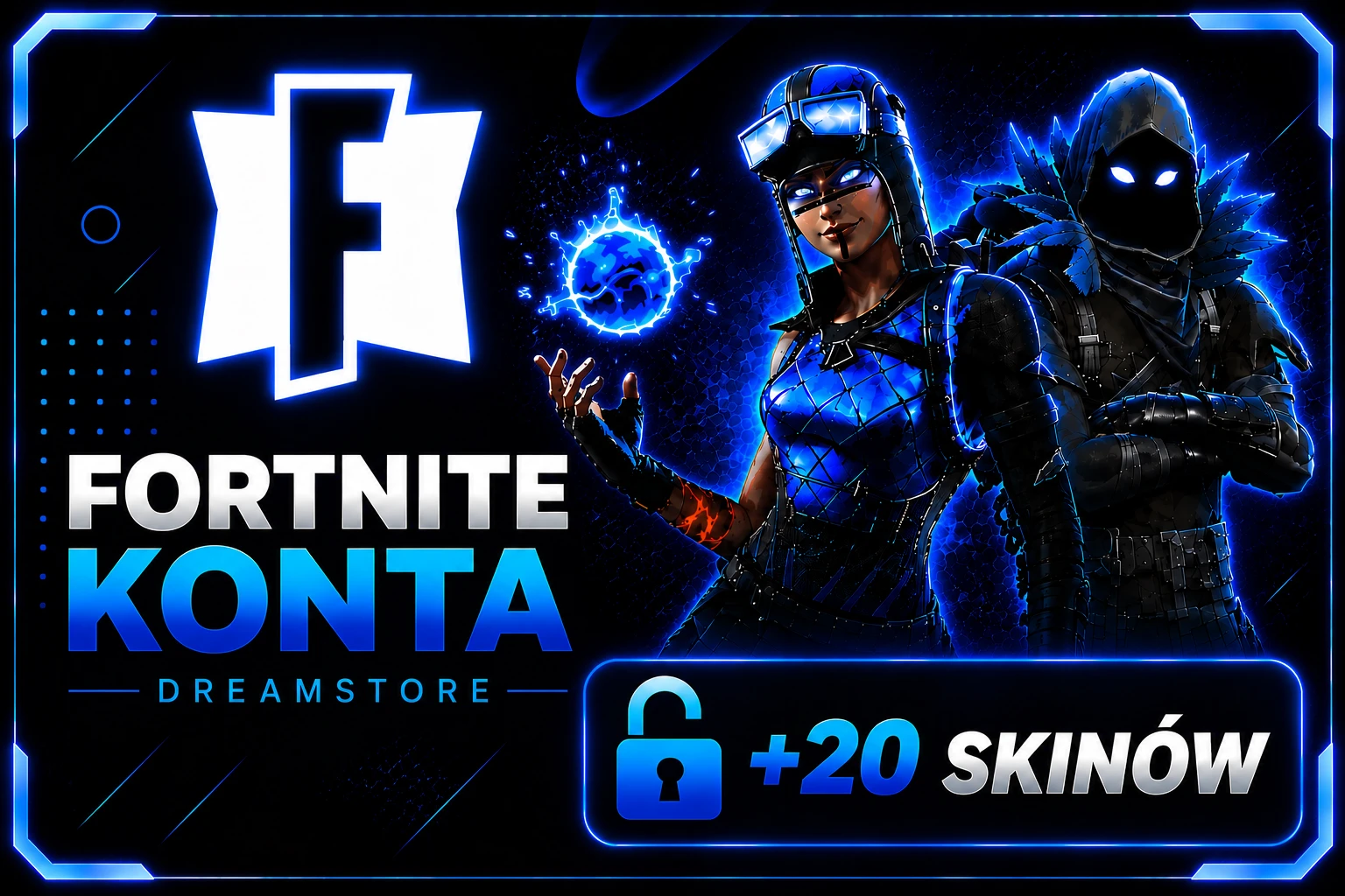 FORTNITE NFA 20-50 SKINÓW