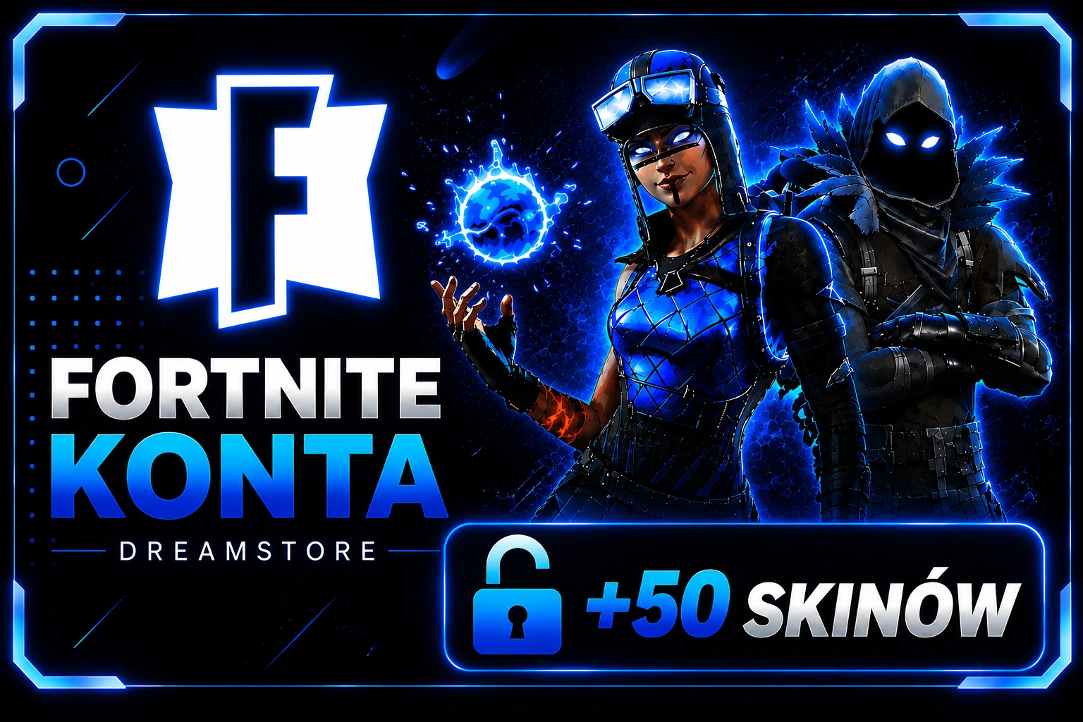 FORTNITE NFA 50-100 SKINÓW