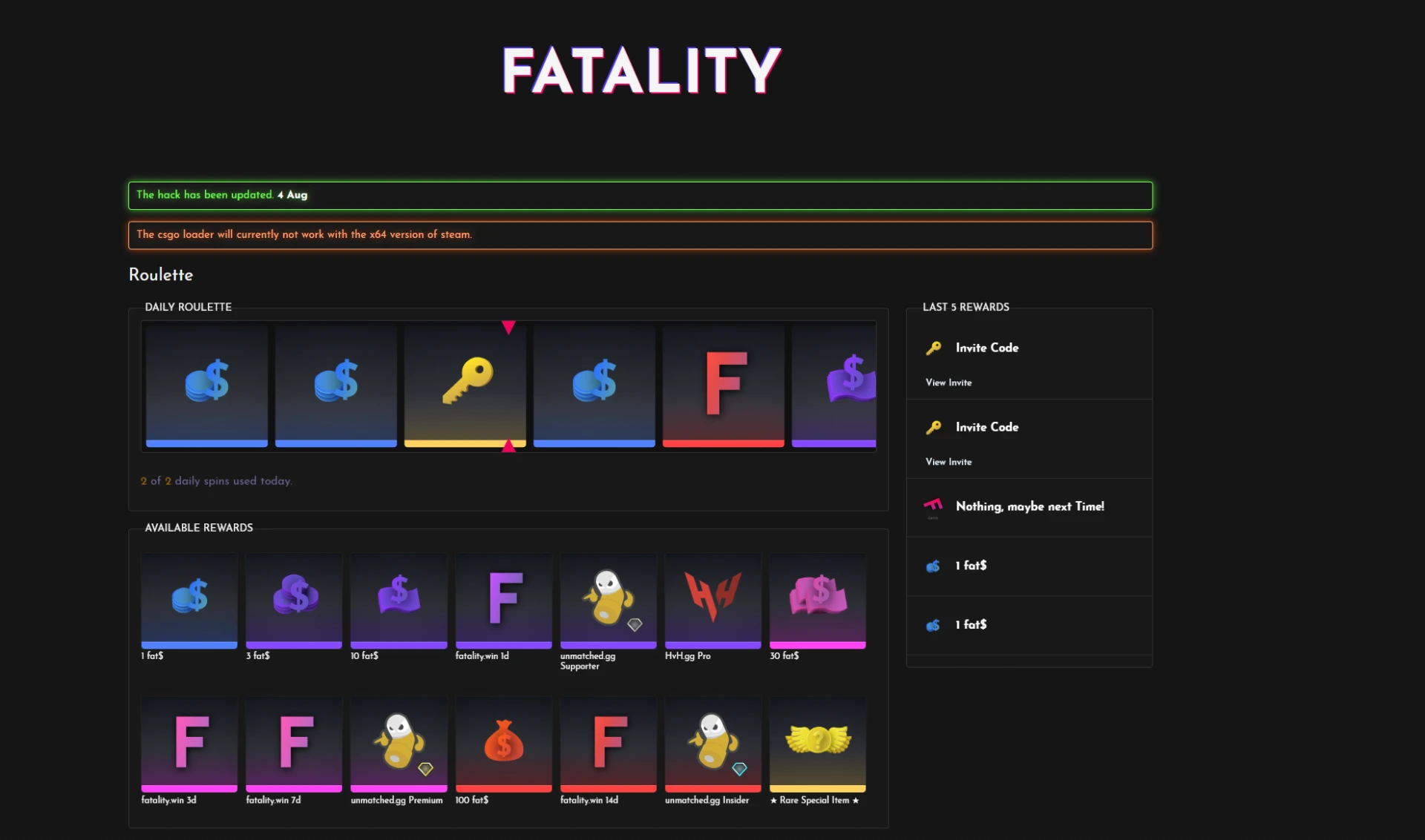 fatality invite