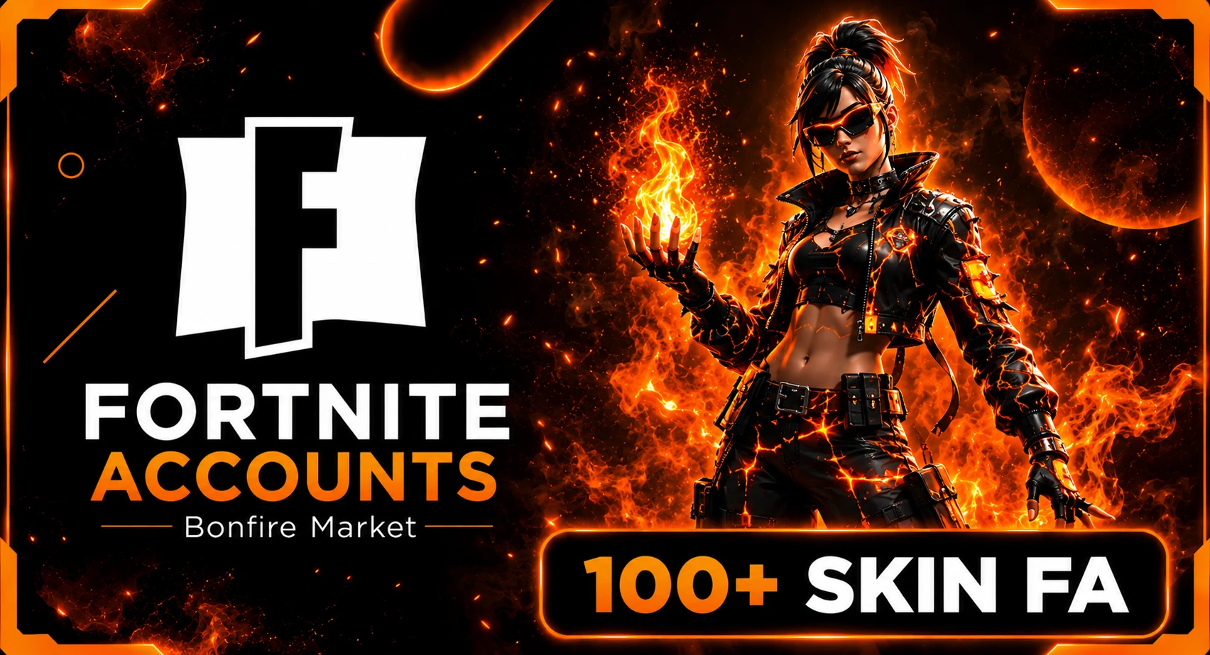 100-199 Skinned Fortnite Fa Account