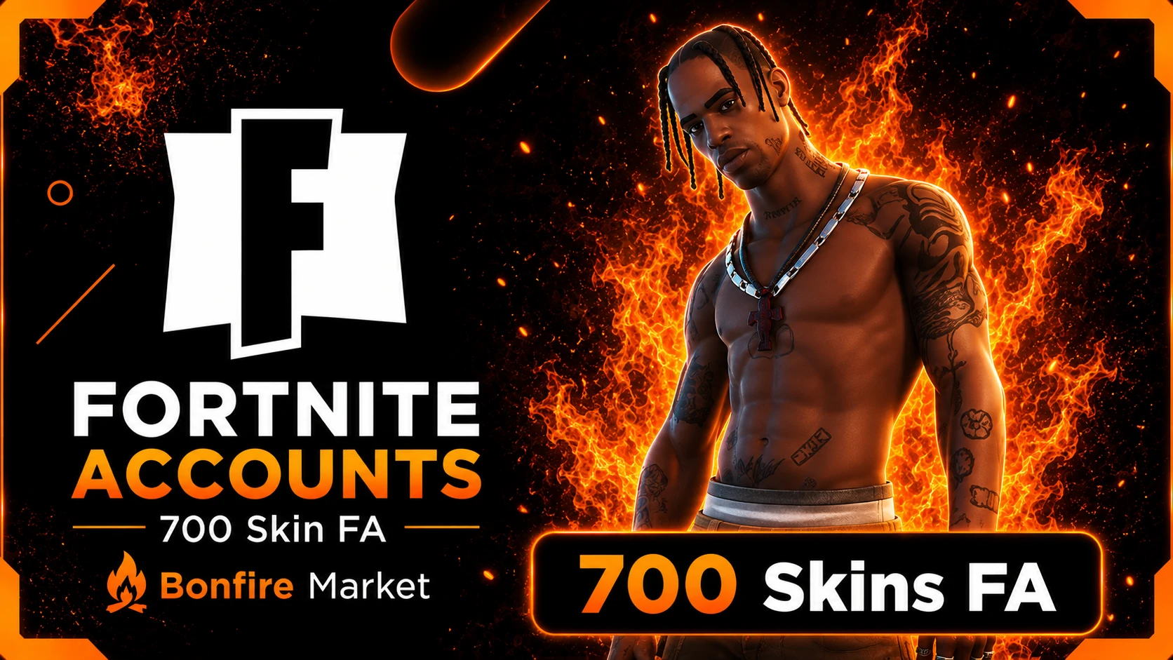 700-1000 Skins Fortnite Fa Account