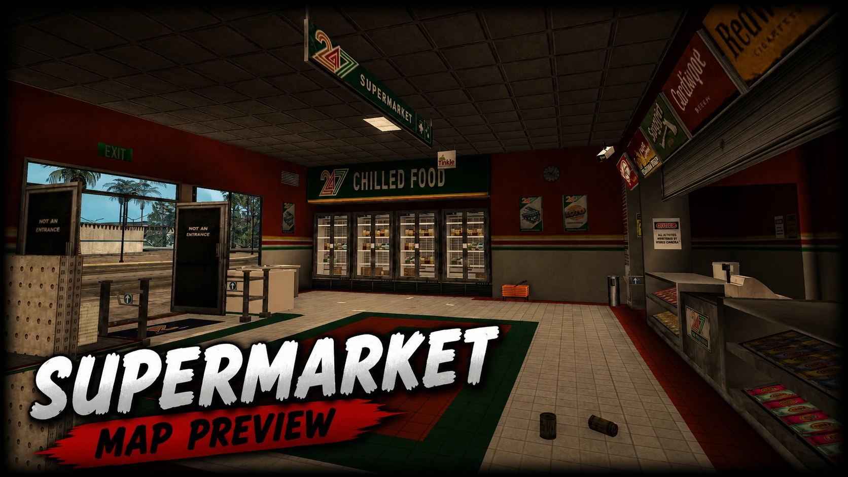 [+] SuperMarkets x3 Map