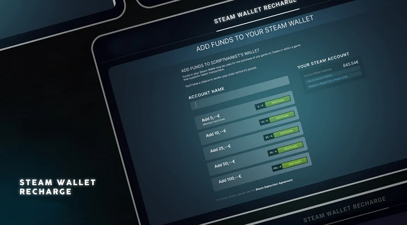 Steam Wallet Balance Reload Page
