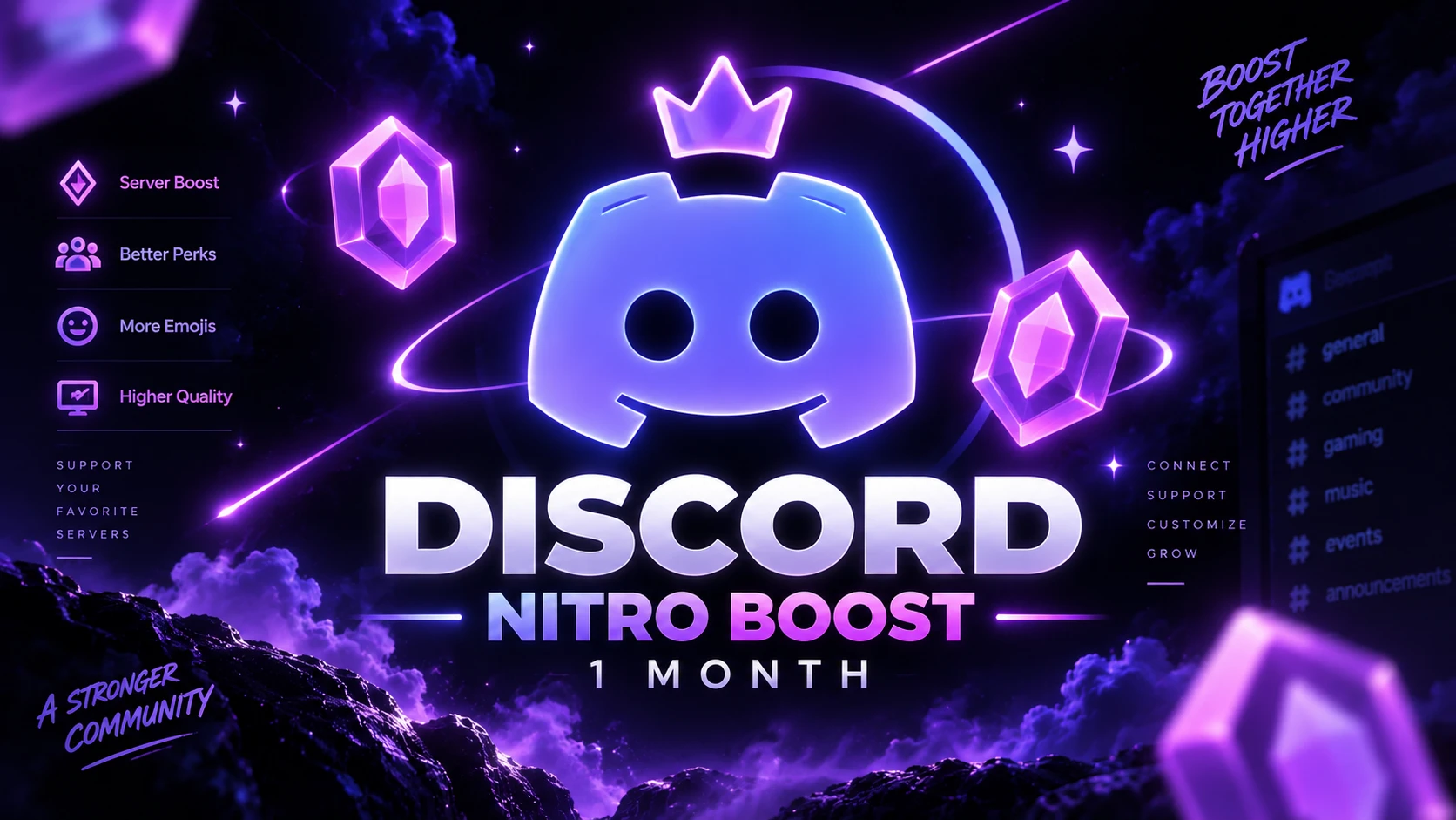 14 Server Boosts [ 1 Month]