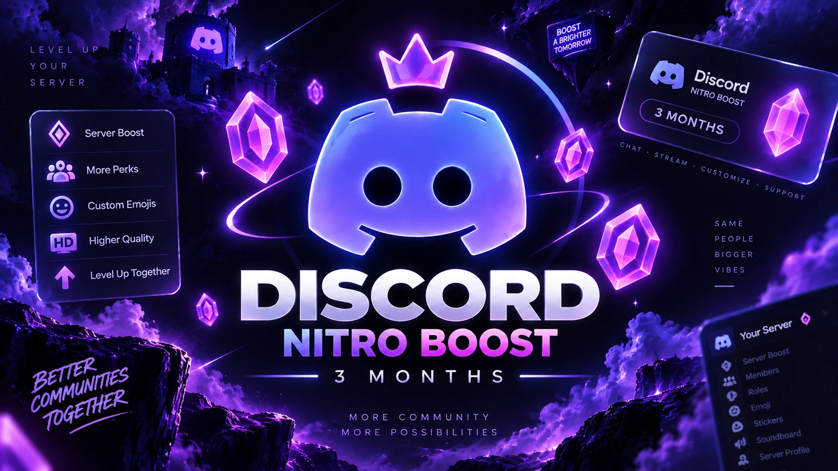14x Server Boosts [ 3 Month ]