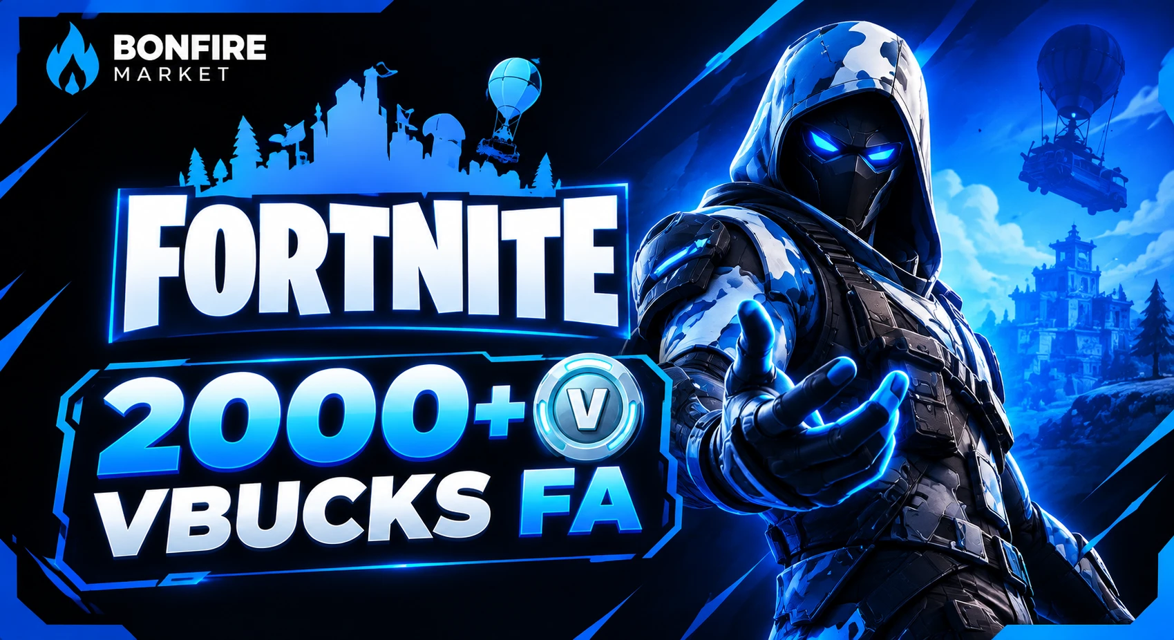 2000-4000 VBucks Fortnite Fa Account
