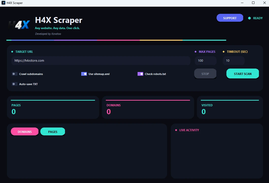 H4X Scraper