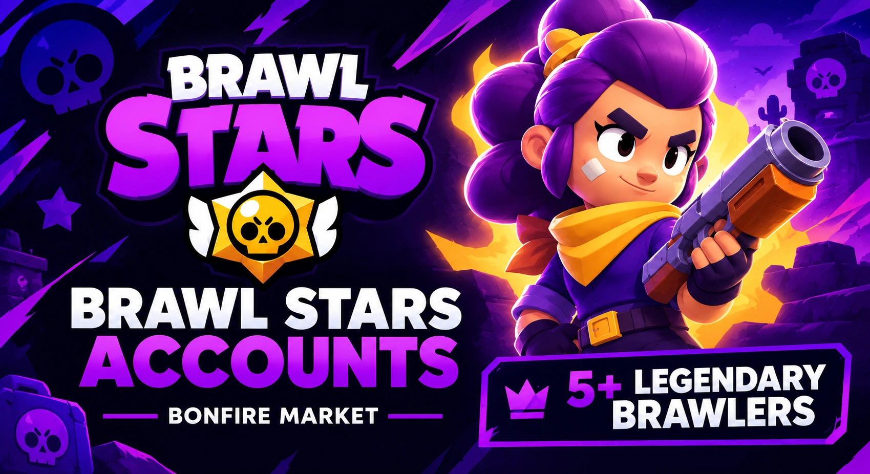 Brawl Stars 5+ Legendary Brawlers Full Access Account