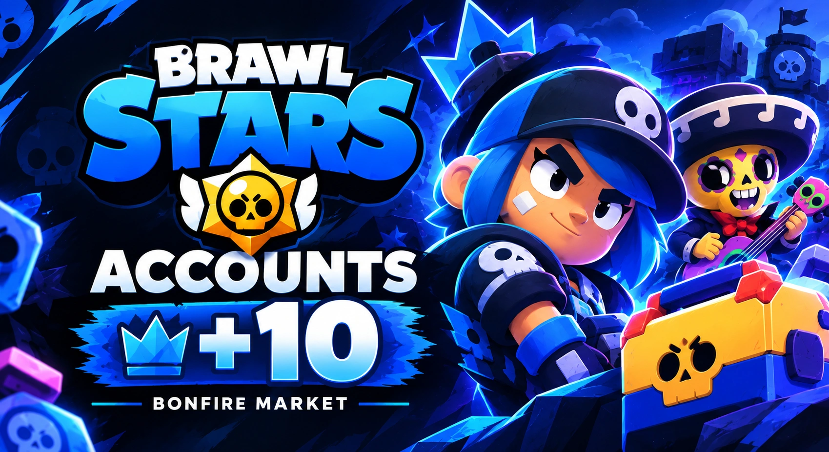 Brawl Stars 10+ Legendary Brawlers Full Access Account