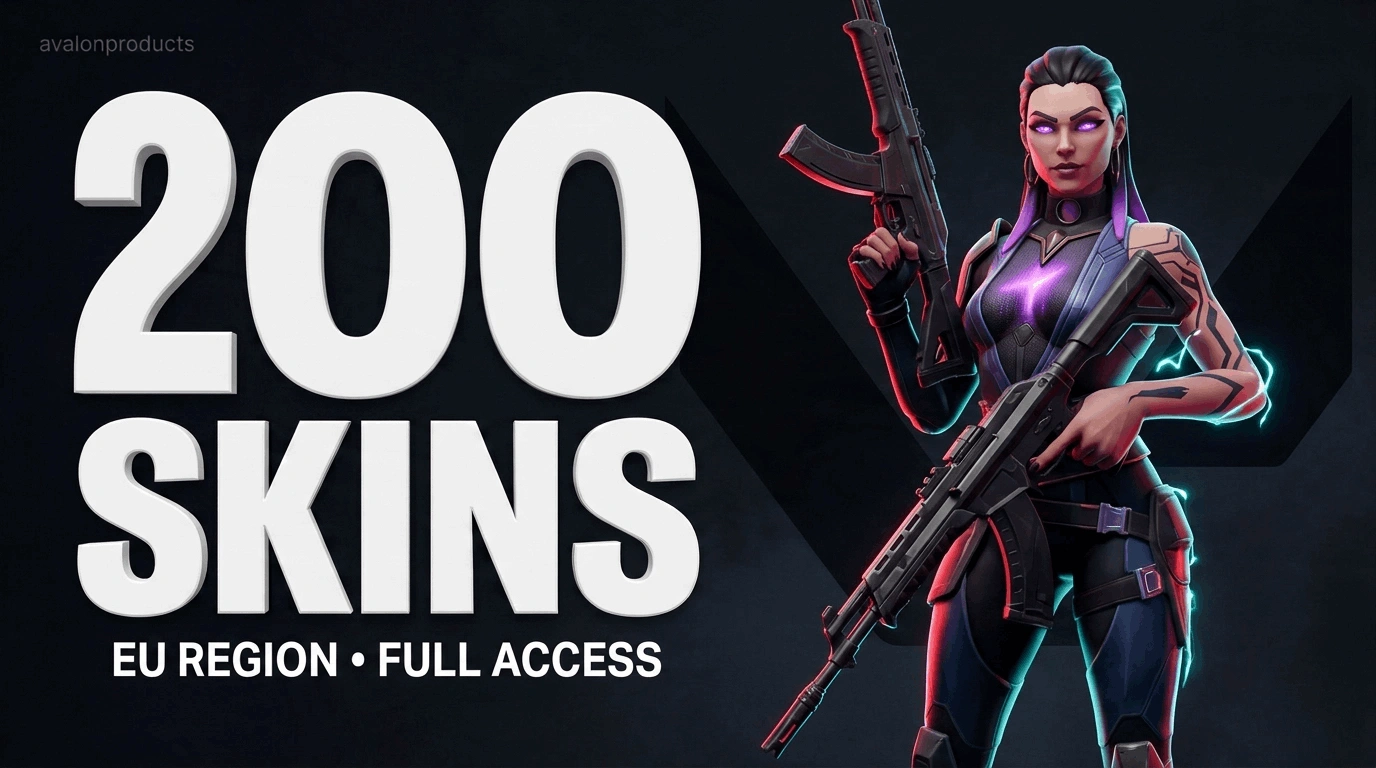 200 Skin EU FA Valorant Account