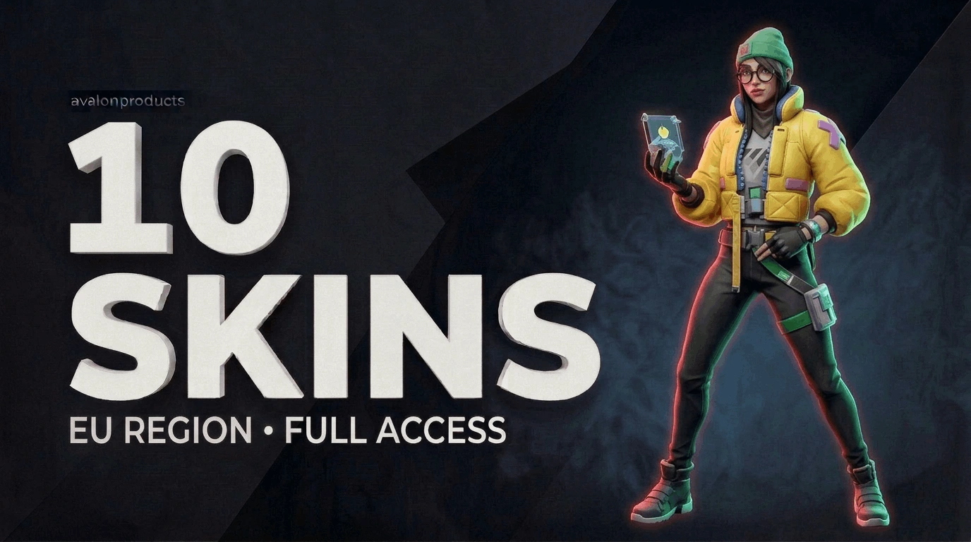 10 Skin EU FA Valorant Account