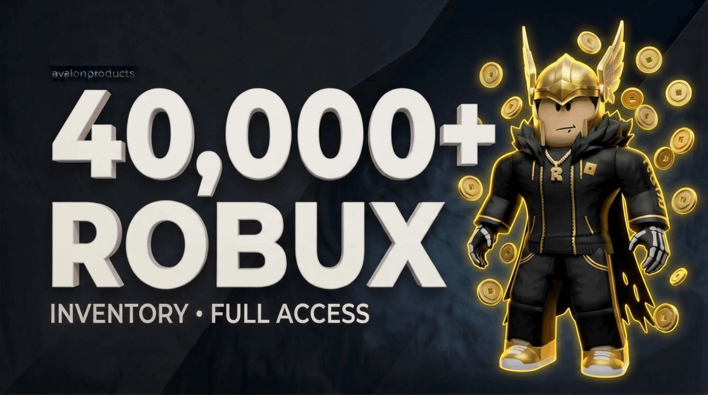 Roblox 40000+ Robux Inventory Account