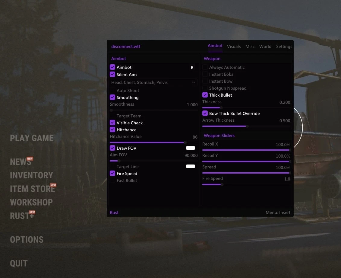 Disconnect Rust External