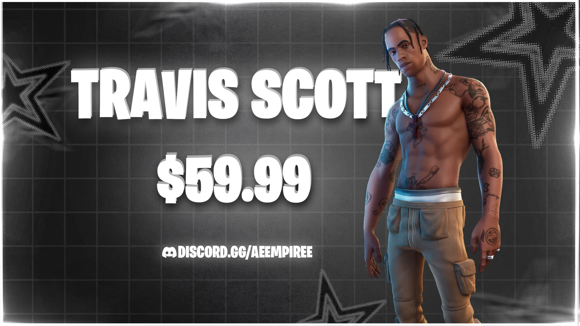 TRAVIS SCOTT FA FORTNITE ACCOUNT