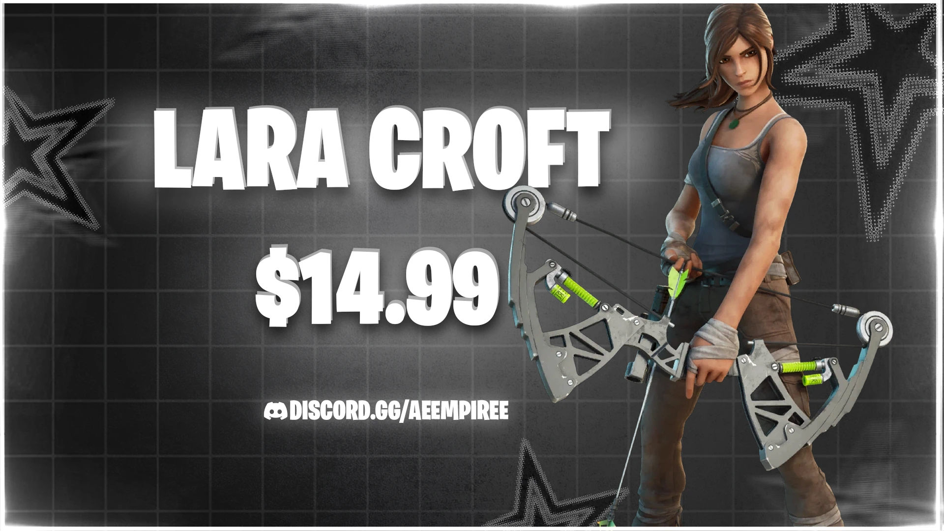 LARA CROFT FA FORTNITE ACCOUNT