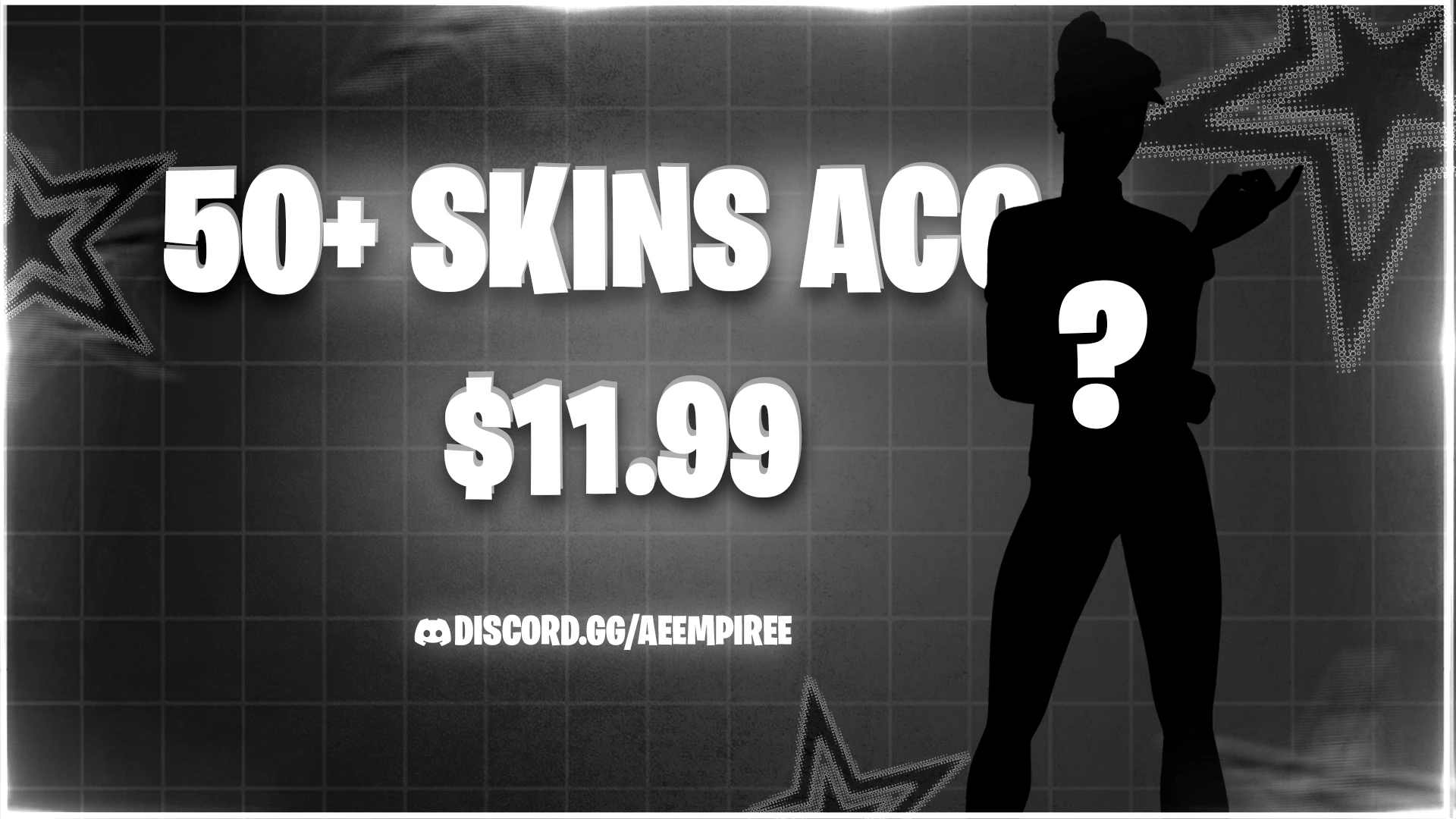 50 SKINNED FA FORTNITE ACCOUNT ( Discounted )