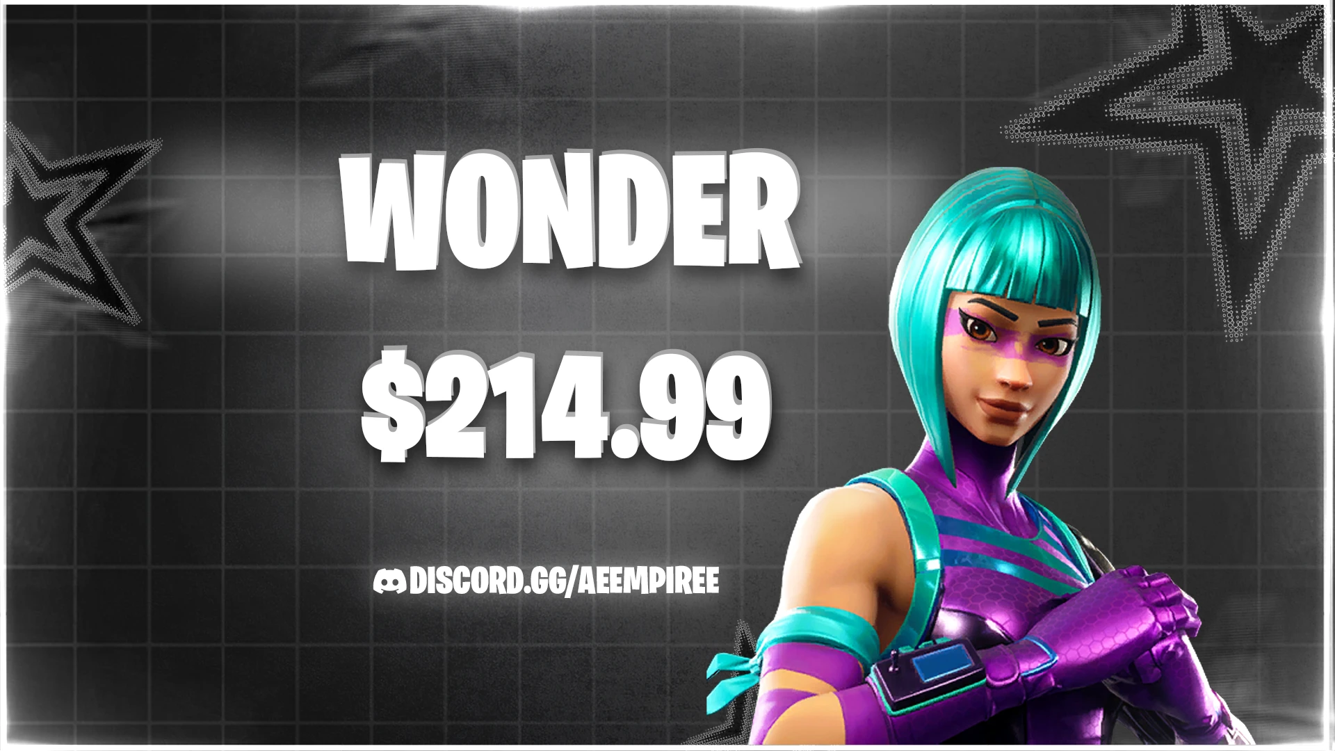 WONDER FA FORTNITE ACCOUNT
