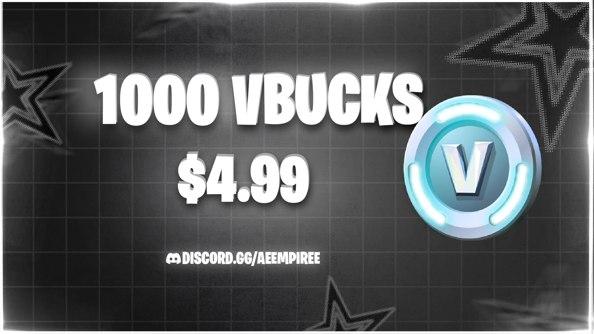 1000 VBUCKS FA FORTNITE ACCOUNT