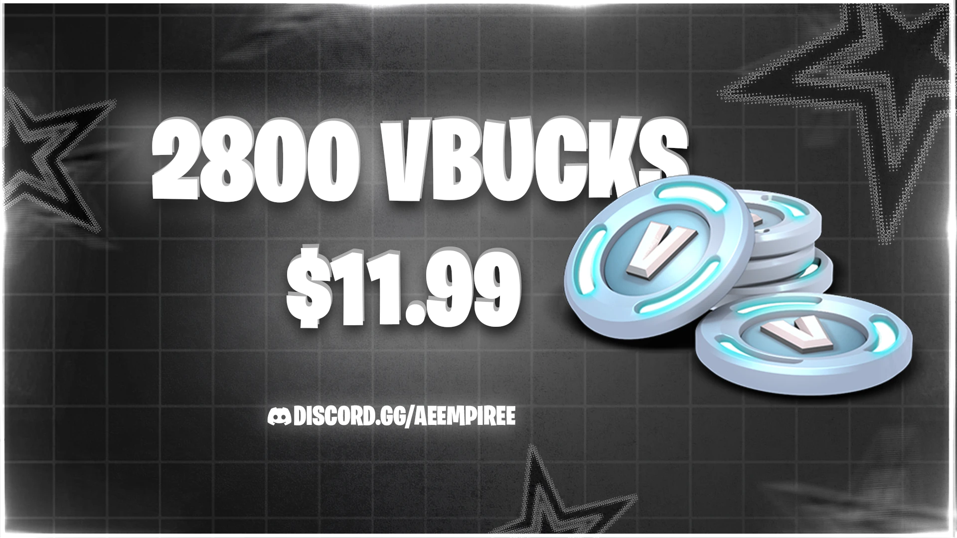 2800 VBUCKS FA FORTNITE ACCOUNT