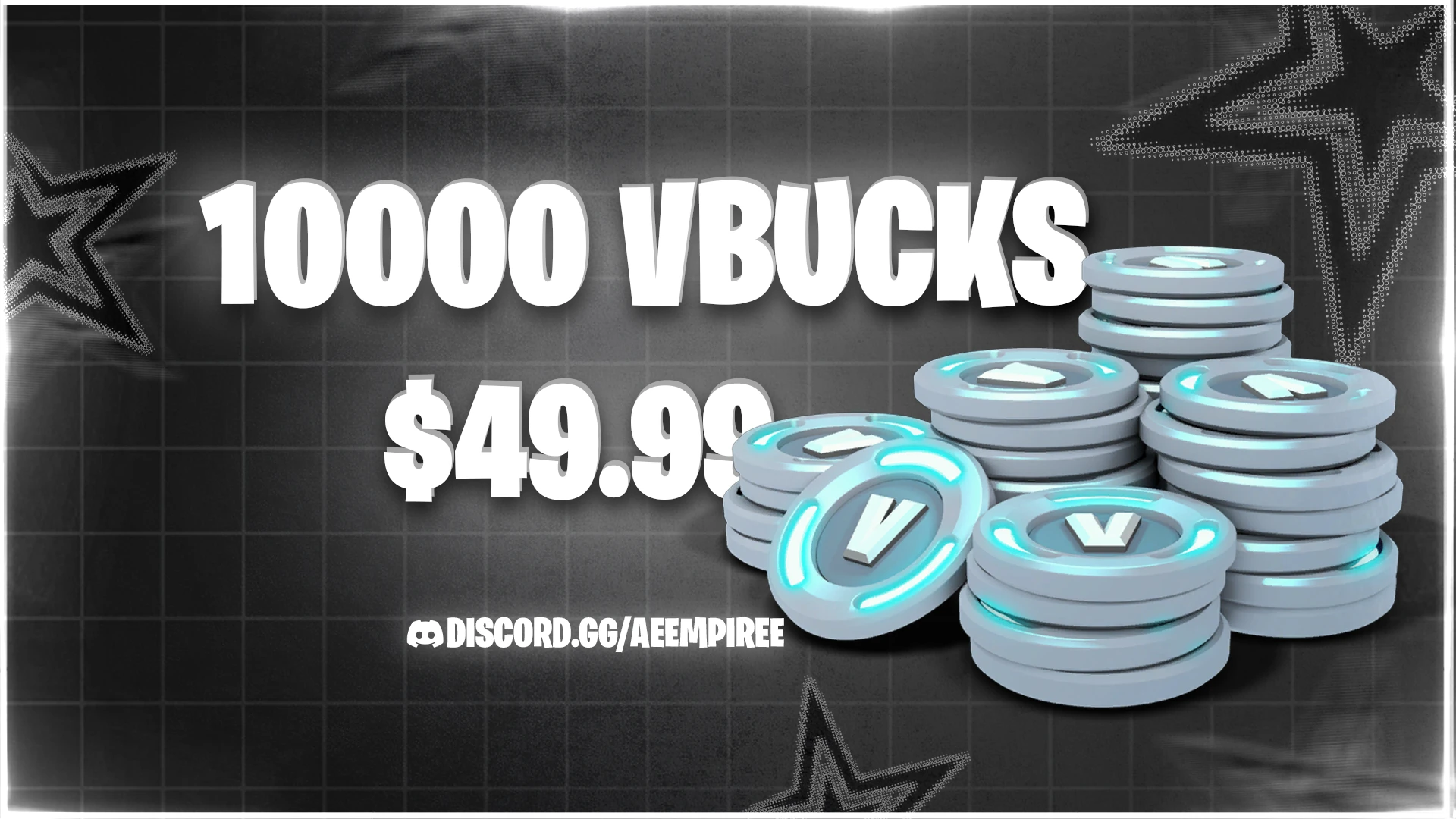 10000 VBUCKS FA FORTNITE ACCOUNT