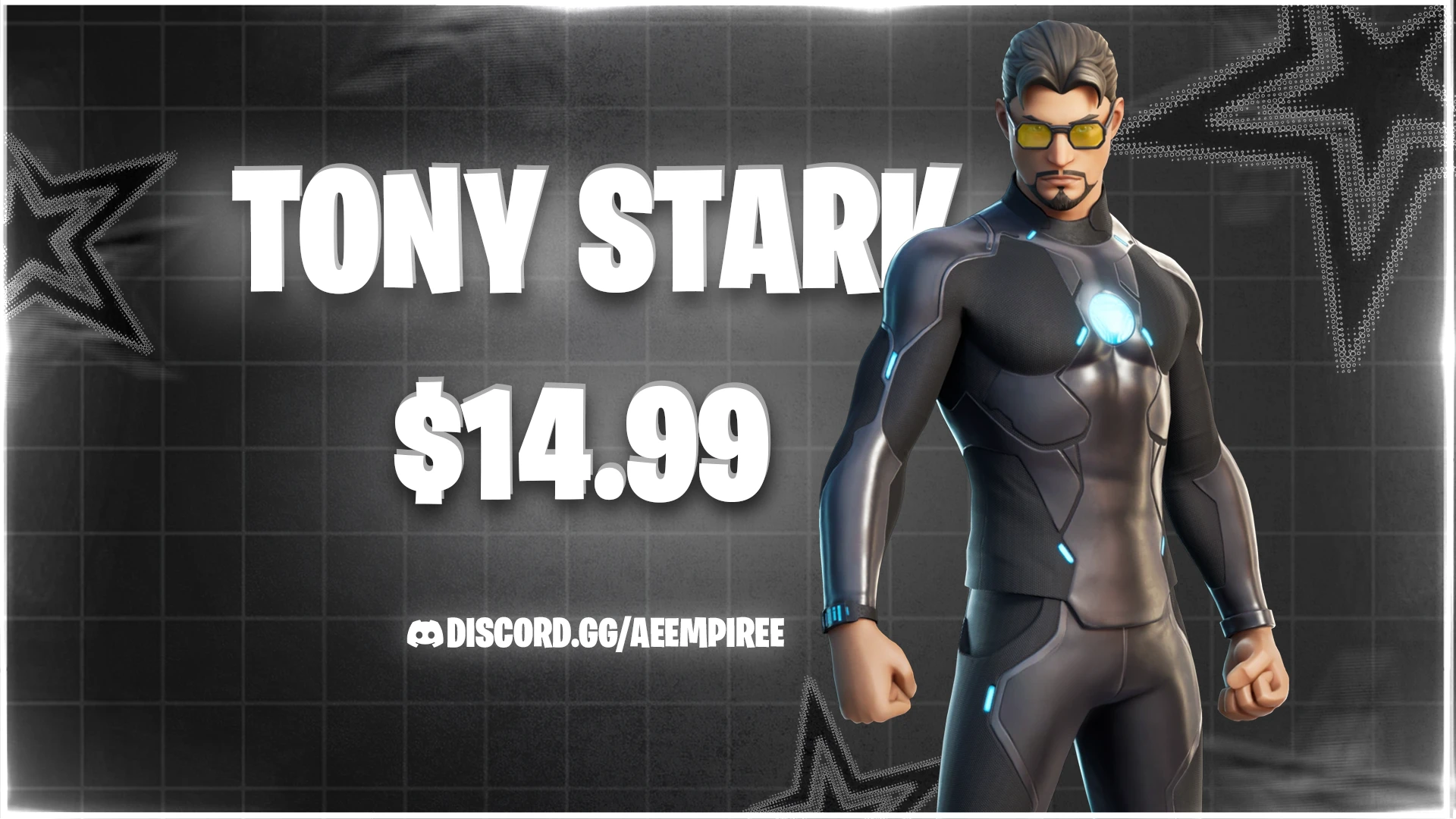 TONY STARK FA FORTNITE ACCOUNT