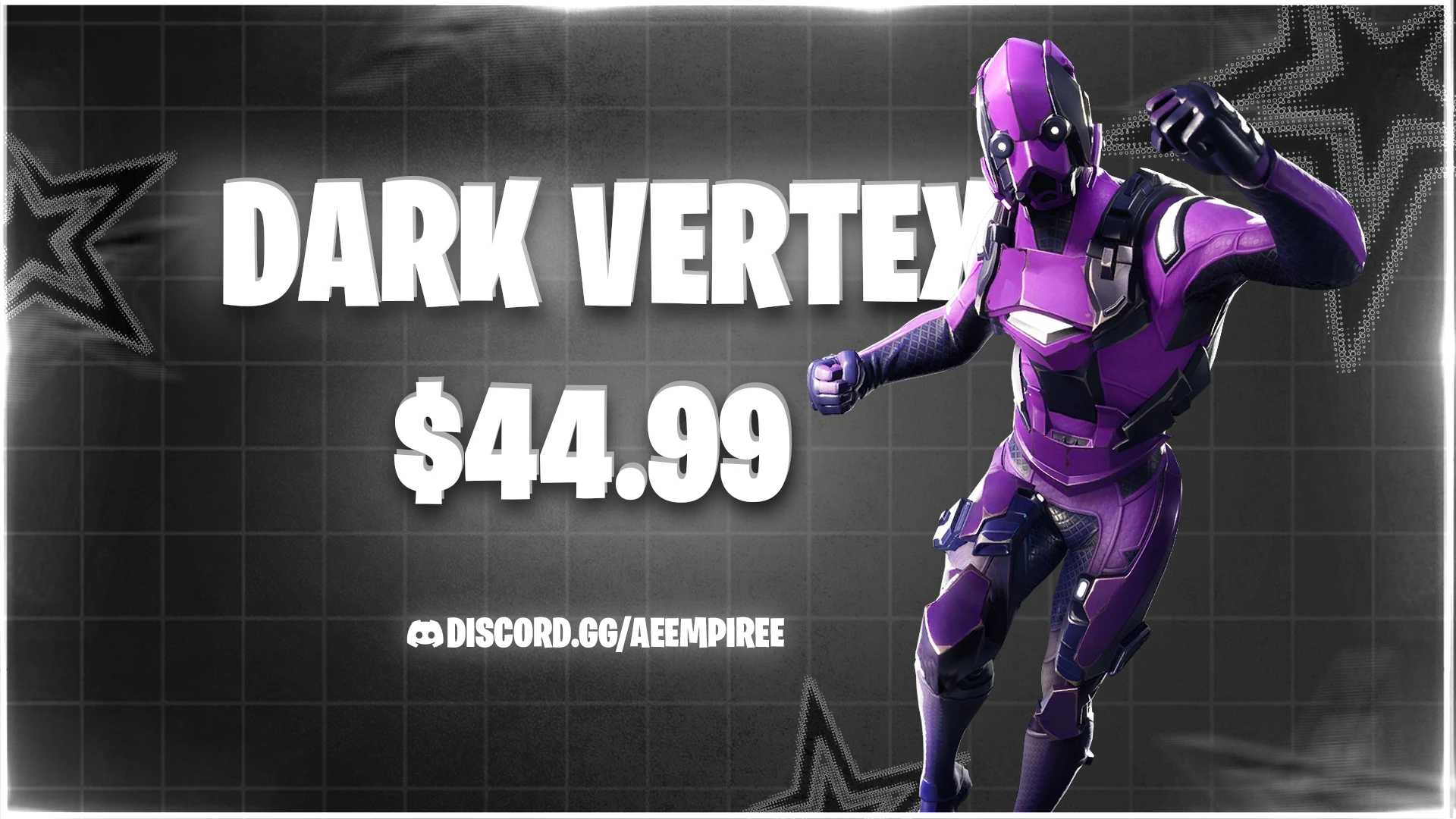 DARK VERTEX FA FORTNITE ACCOUNT