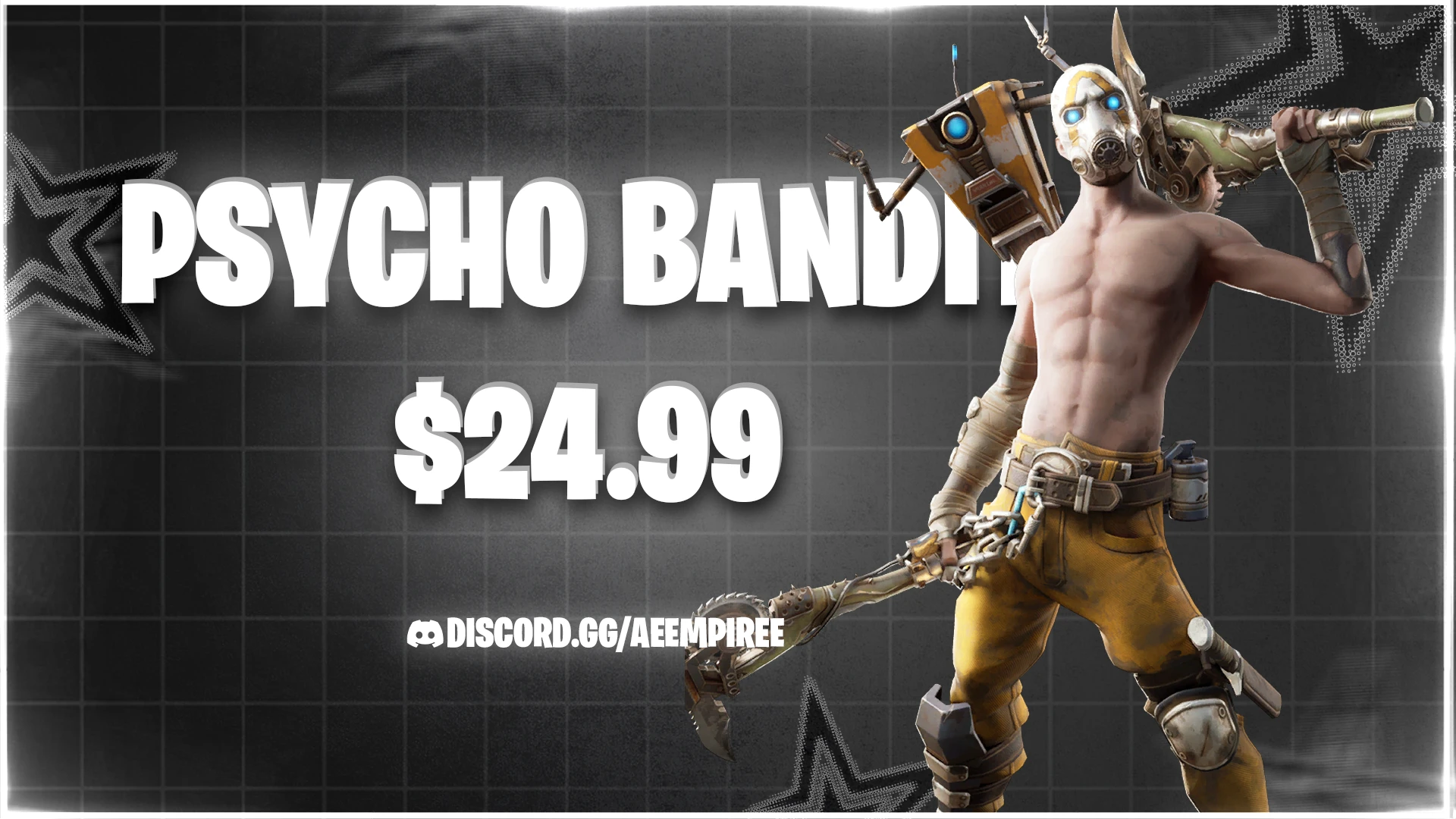 PSYCHO BANDIT FA FORTNITE ACCOUNT