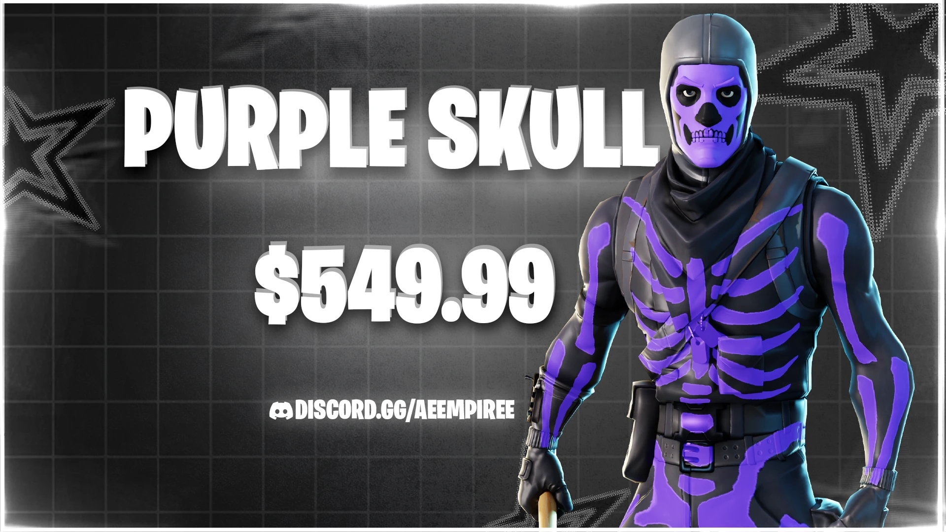 PURPLE SKULL FA FORTNITE ACCOUNT