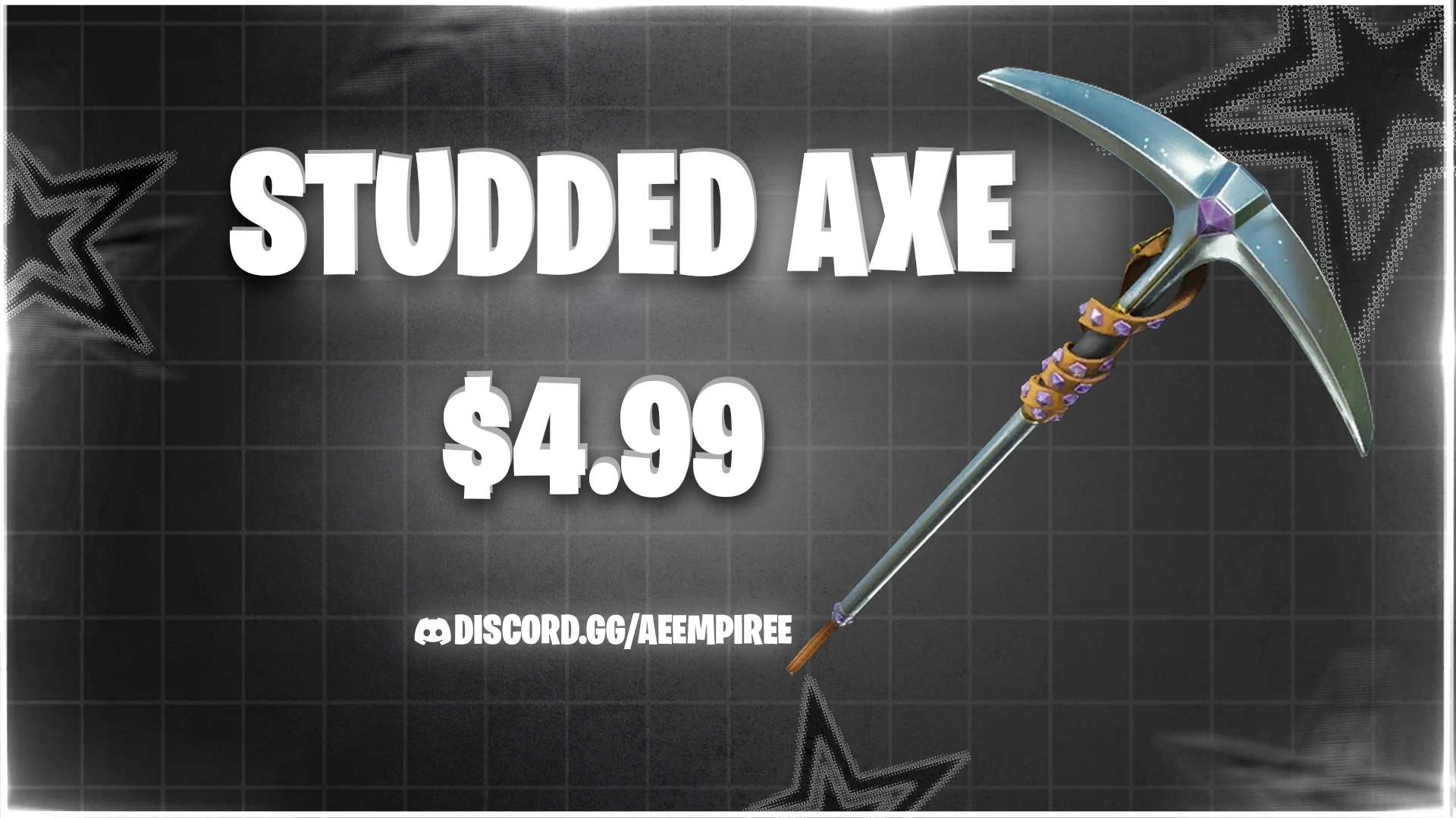 STUDDED AXE FA FORTNITE ACCOUNT