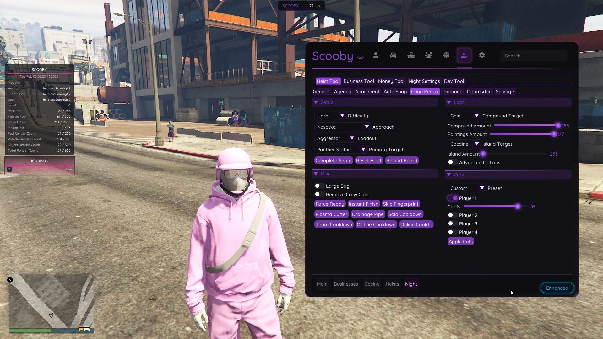 SCOOBY MODE MENU