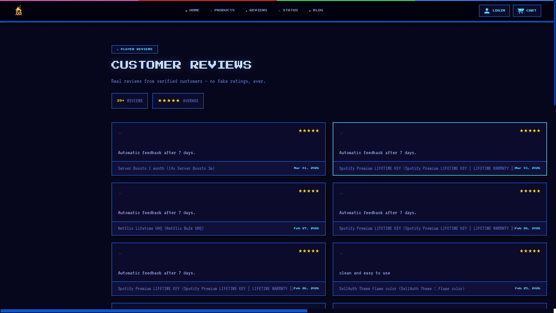 SellAuth Theme Retro