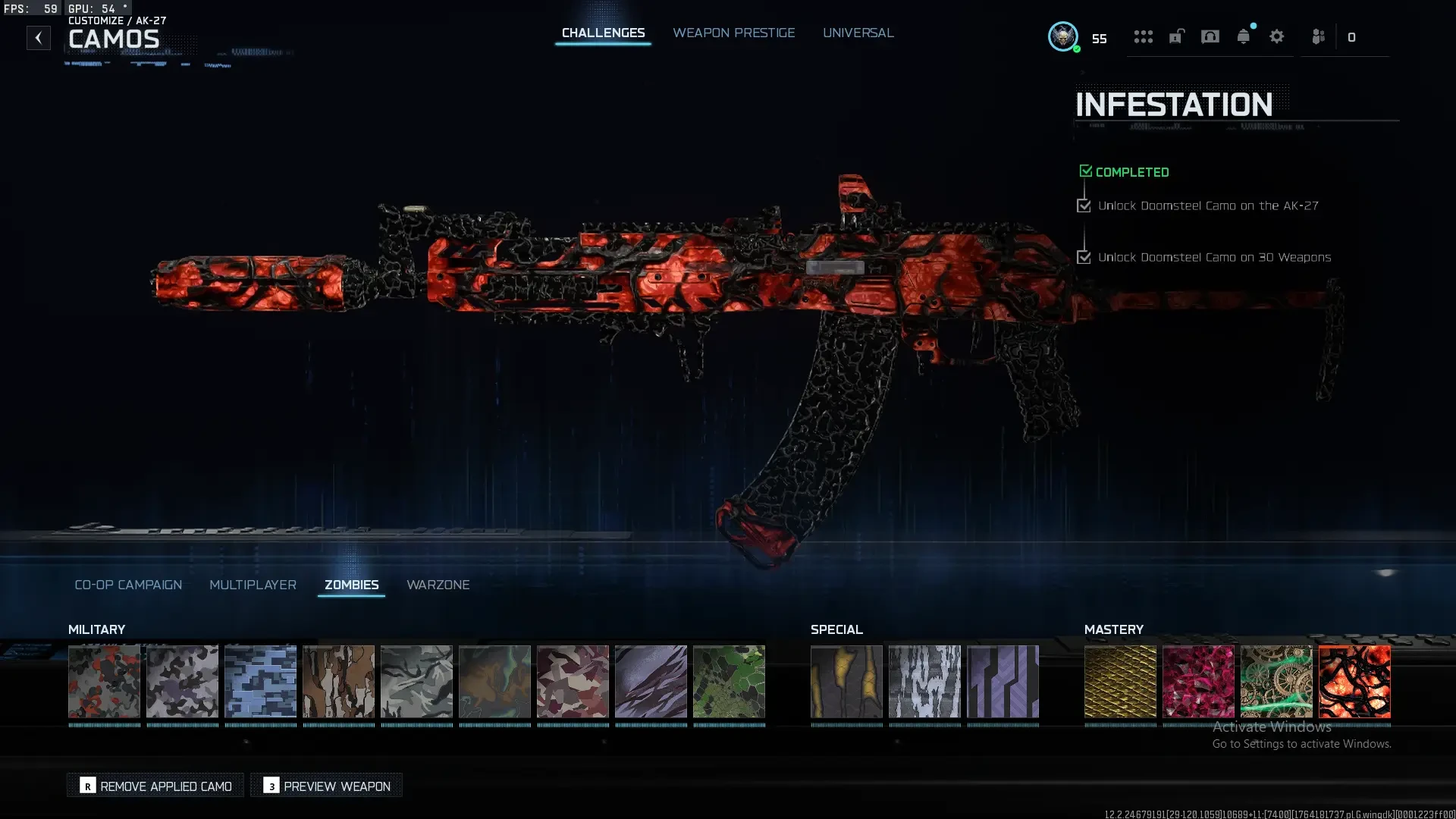 Prestige 7 | Infestation | Singularity | Vault edition