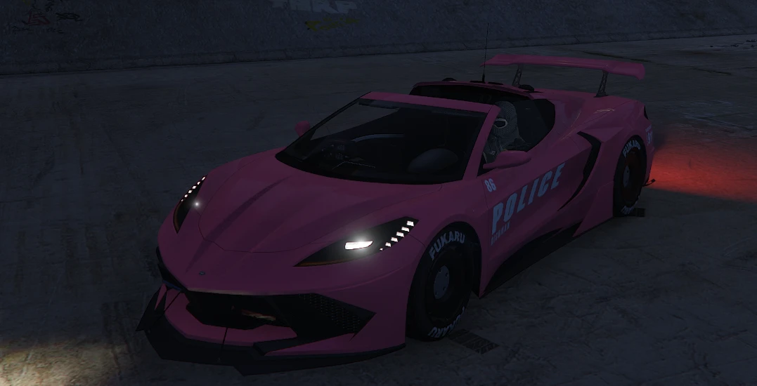 coquette D10 police car