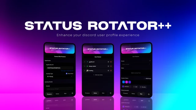𝐃𝐈𝐒𝐂𝐎𝐑𝐃 𝐁𝐎𝐓 | 𝐒𝐓𝐀𝐓𝐔𝐒 𝐑𝐎𝐓𝐀𝐓𝐎𝐑
