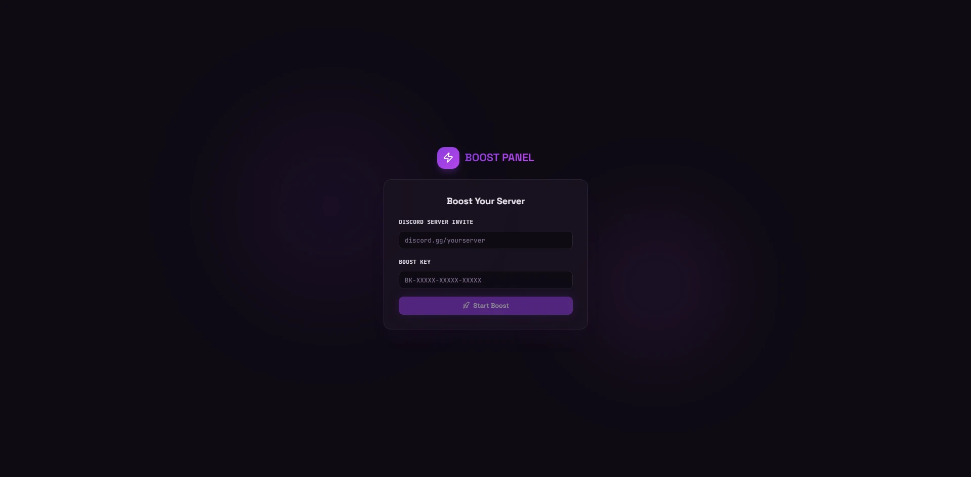 Boost Bot Panel - S2Tools