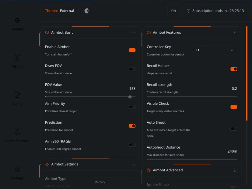 Thunex External (Built-In Ranked Spoofer + Unlocker)