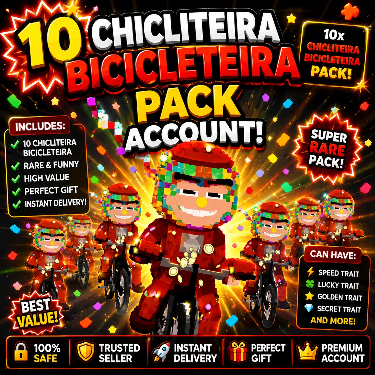 10X Chicliteira Account! (Can have traits and mutations)