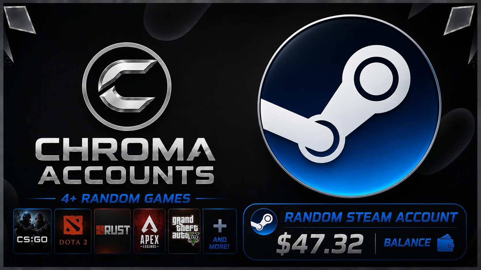 Chroma | Random Steam FA / NFA Accounts