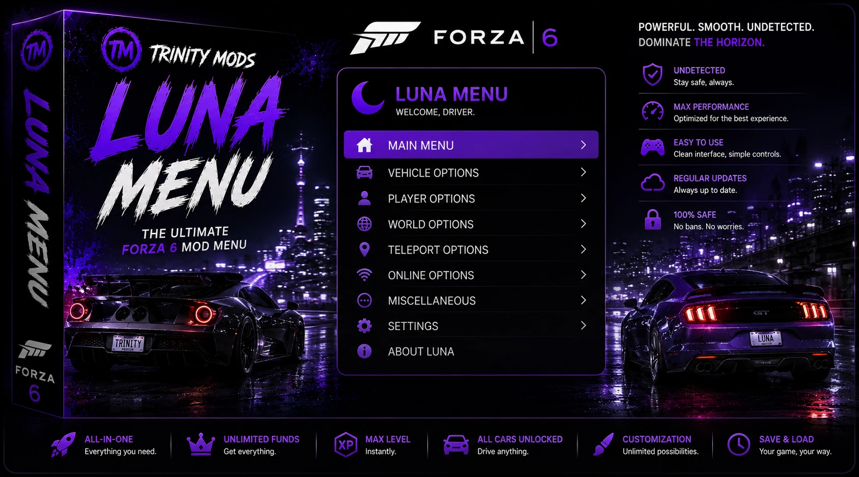 Forza Horizon 6 Luna Menu