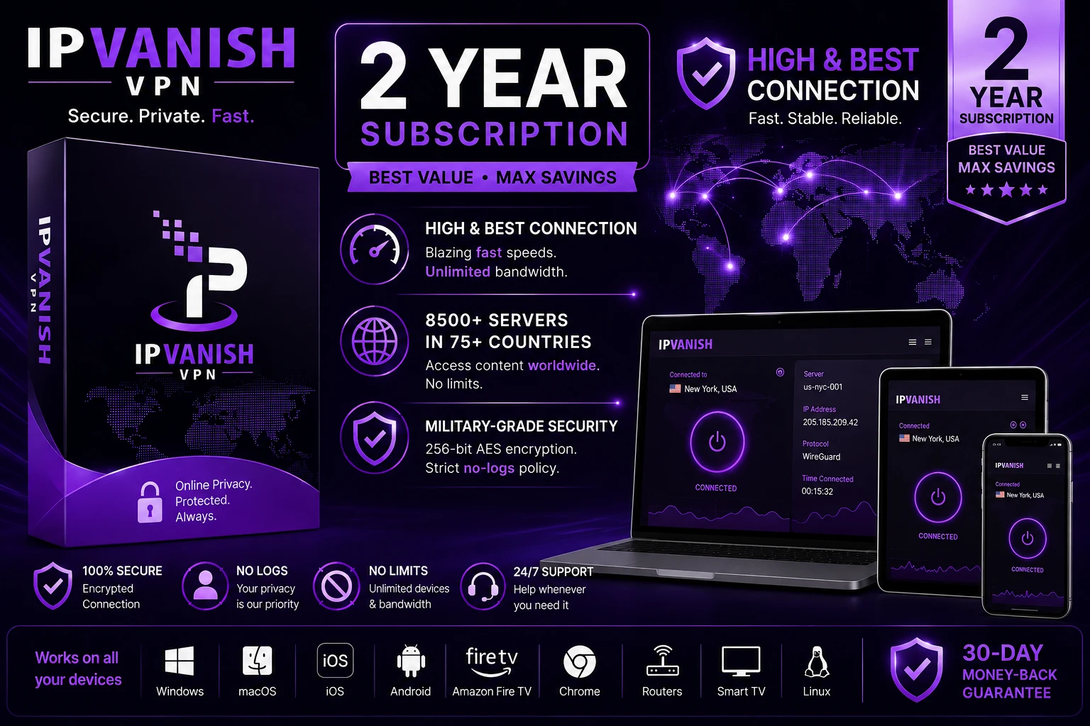 IPVanish 2yr Account