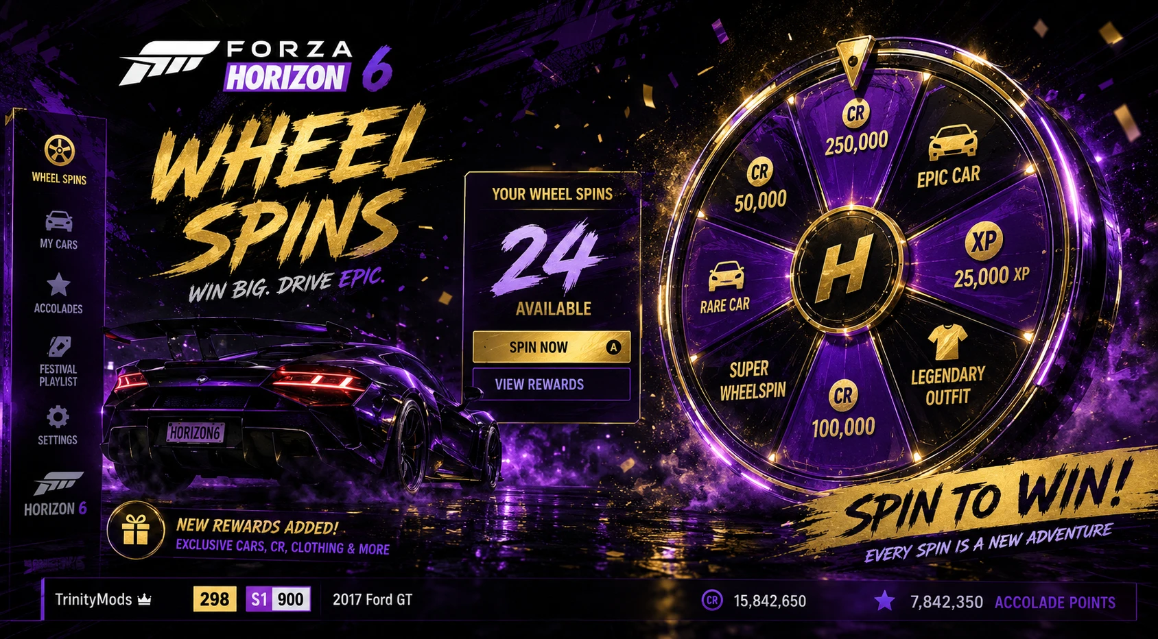 Forza Horizon 6 Wheelspins