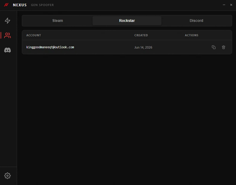 Nexus account Gen Spoofer